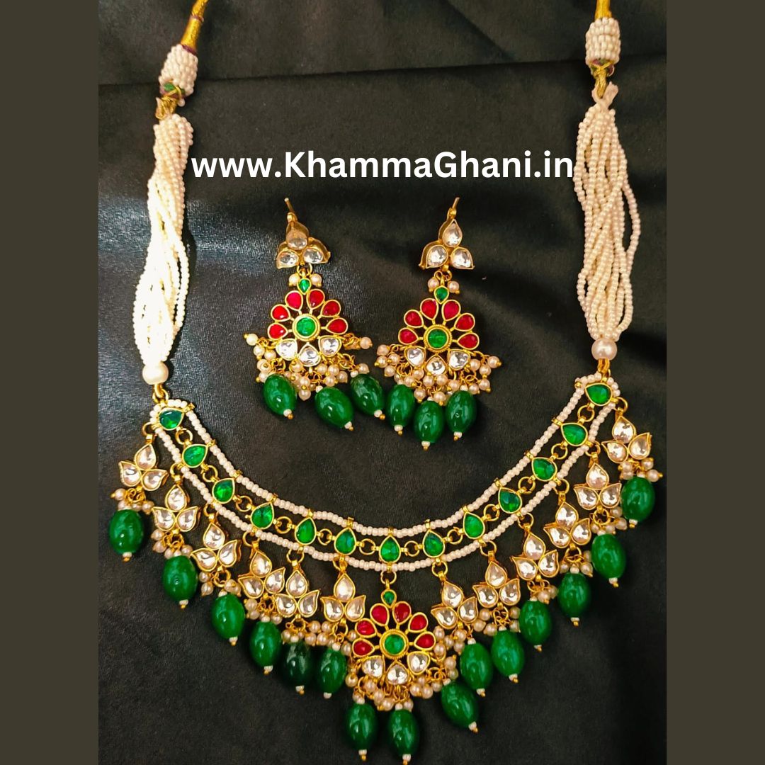 Rajputi Choker Set and Rajasthani High Neck Necklace Set