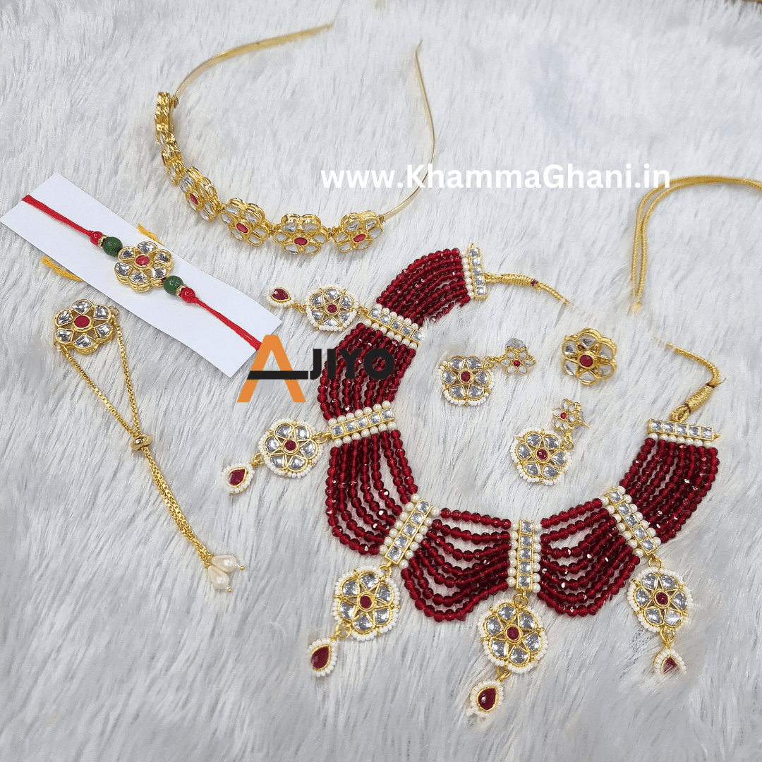 Rakhi special combo jewellery set